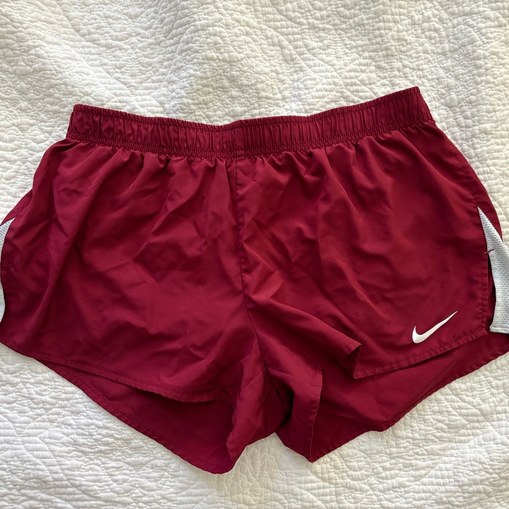 Nike Red Athletic Shorts Lightweight Performance